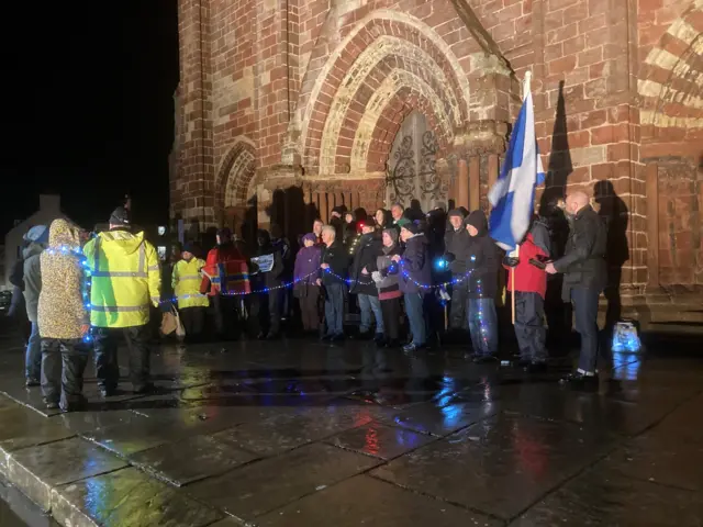 Crowds in Orkney