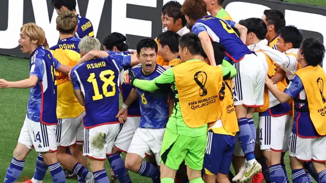 Japan celebrate