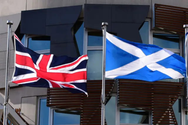 union and saltire flags