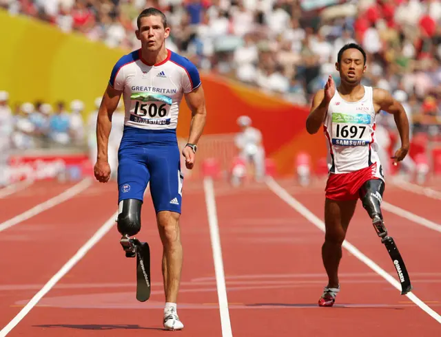 John McFall competing at the 2008 Paralympic Games in Beijing