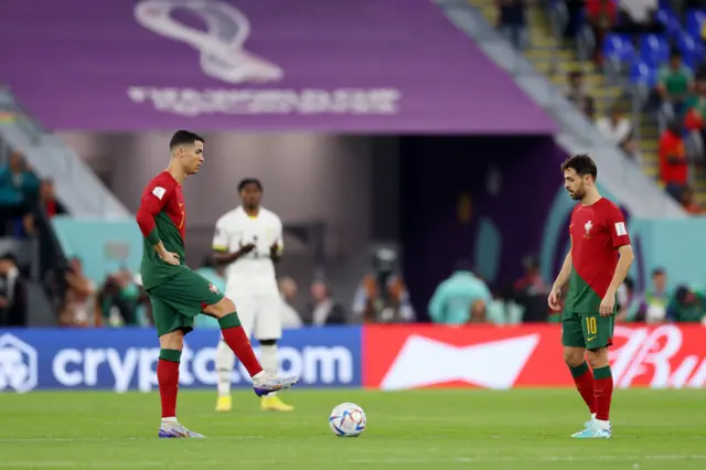 Cristiano Ronaldo and Bernardo Silva