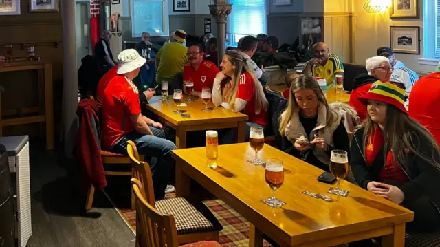 Wrexham pre-match drinks