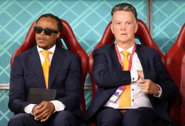 Edgar Davids and Louis van Gaal