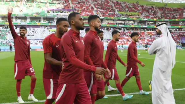 Qatar players