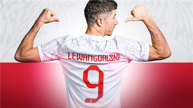 Robert Lewandowski celebratory graphic