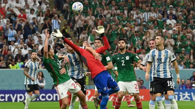 Mexico playing Argentina