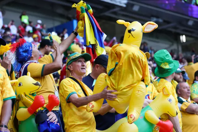 Australia fans before 2022 FIFA World Cup match v Tunisia