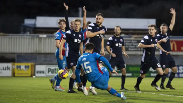 Caley Thistle's Max Ram scores