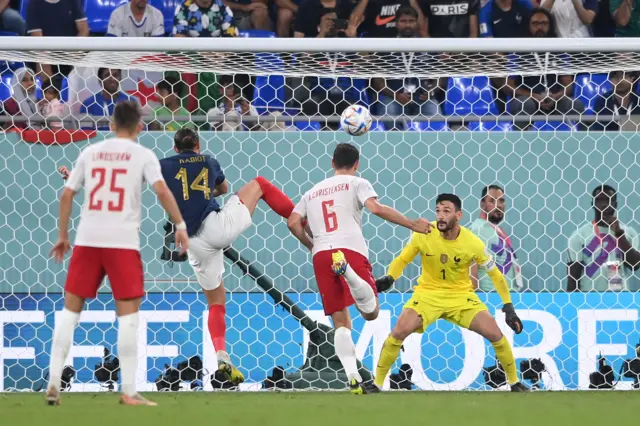 Andreas Christensen equalises for France against Denmark