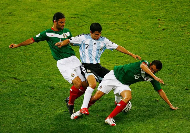 The World Cup 2006 meeting between Argentina and Mexico