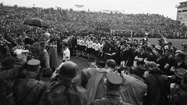 West Germany receive the World Cup in 1954