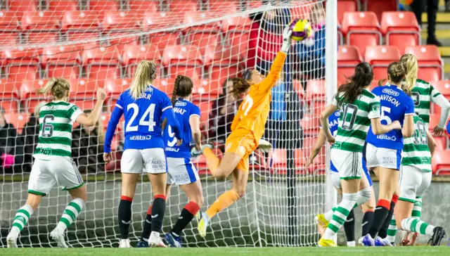 Victoria Esson's save denied Celtic a late winner in Cumbernauld