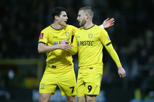 Burton celebrate