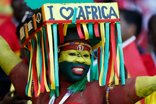 Ghana fans ahead of their FIFA World Cup match v South Korea in Qatar