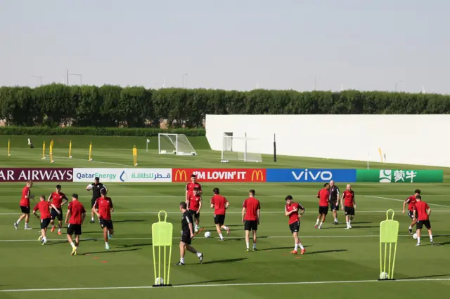 Wales training