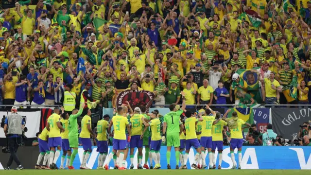 Brazil celebrate win