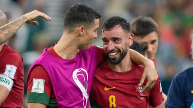 Ronaldo and Bruno Fernandes