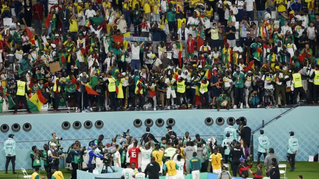 Senegal celebrate