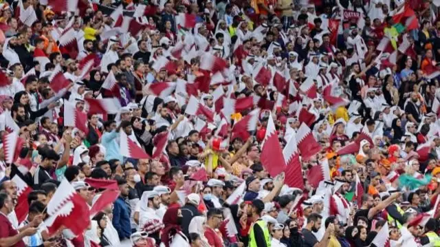 Qatar flags