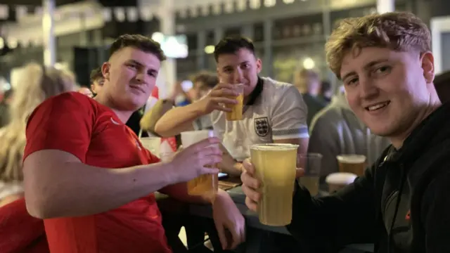 Fan zone at Bristol’s Ashton Gate stadium