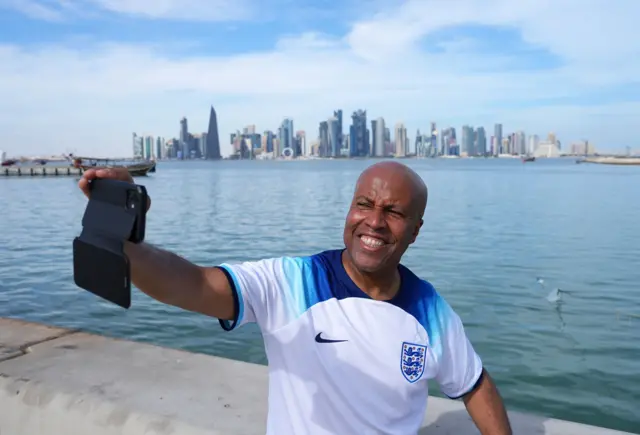 England fan in Qatar