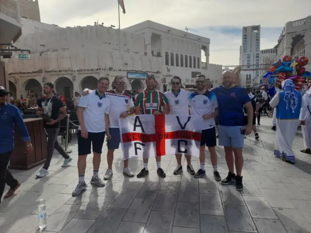 England fans in Qatar