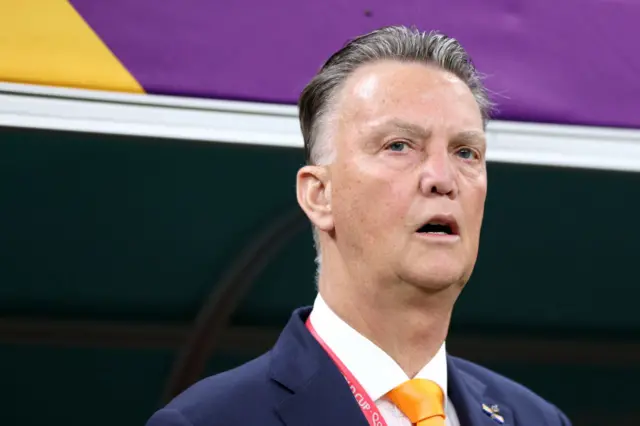 Louis van Gaal, Head Coach of Netherlands, is seen prior to the FIFA World Cup Qatar 2022 Group A match between Netherlands and Qatar at Al Bayt Stadium on November 29, 2022 in Al Khor