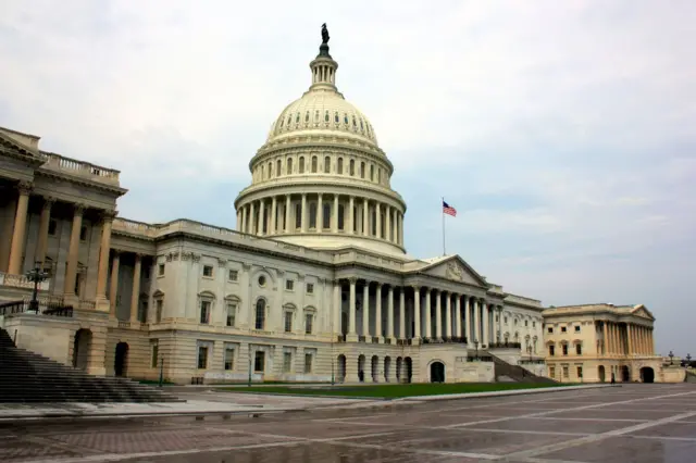 The Capitol building in Washington DC