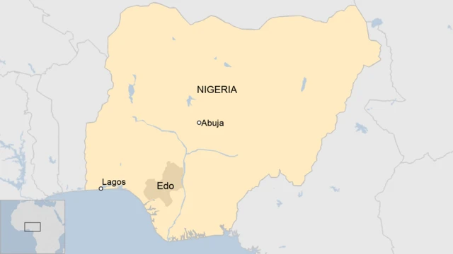 A map of Nigeria