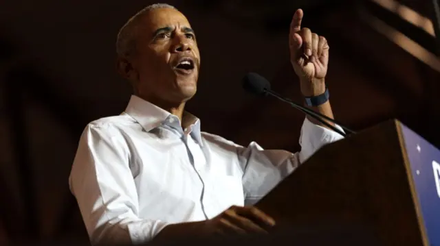 Barack Obama speaking at Arizona rally