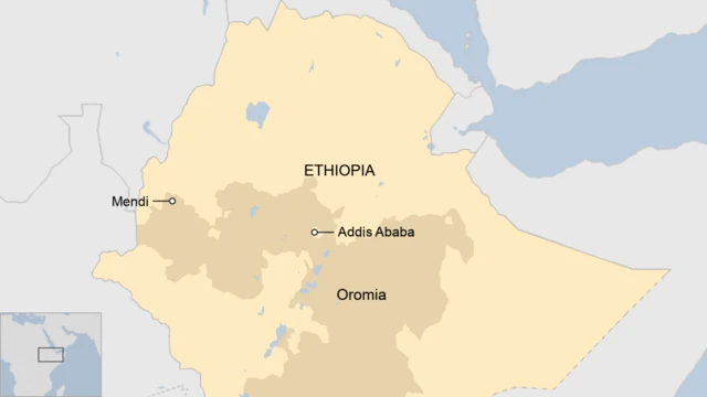 Map of Ethiopia