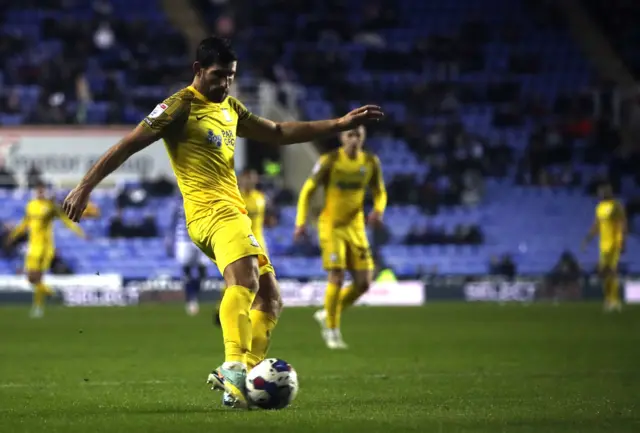 Ched Evans scores his second goal against Reading