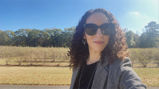 Photo of Kayla Epstein reporting from Georgia