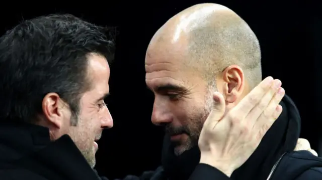 Marco Silva and Pep Guardiola