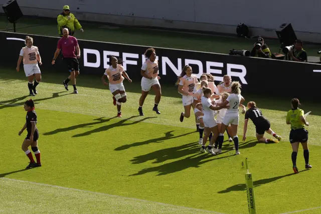 England celebrate