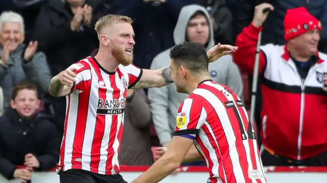 Sheff Utd celebrate