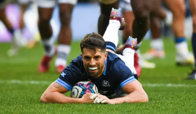 Adam Hastings scores for Scotland