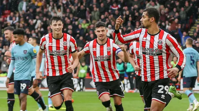 Sheff Utd celebrate