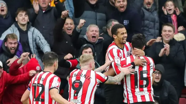 Sheff Utd celebrate