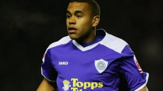 Ashley Chambers playing for Leicester City aged 15 in 2005