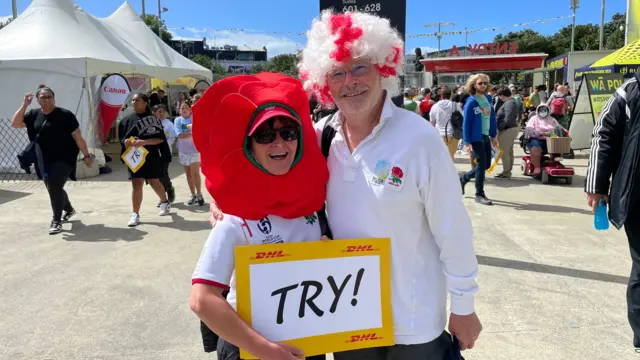 Caroline and Stuart in England kit