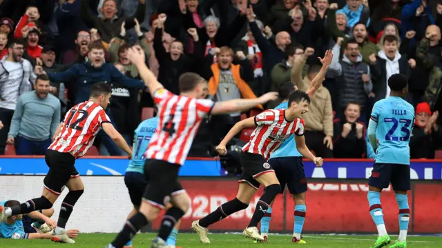 Sheff Utd celebrate