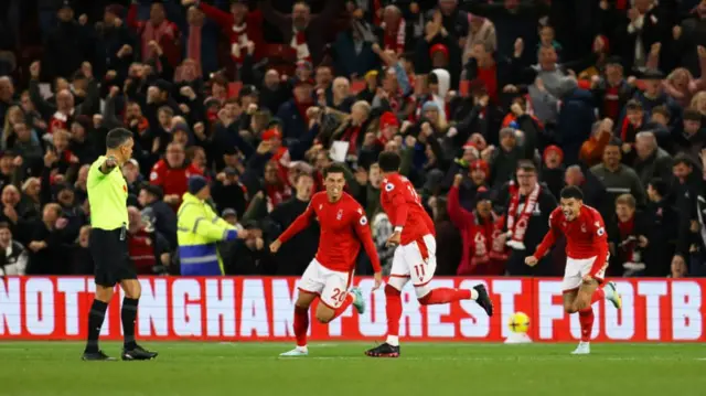 Nottingham Forest celebrate