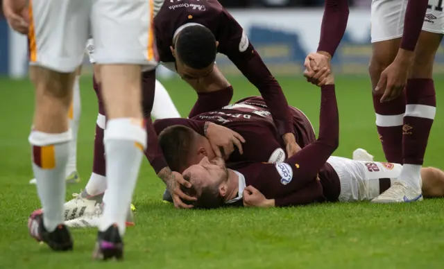 Andy Halliday celebrates