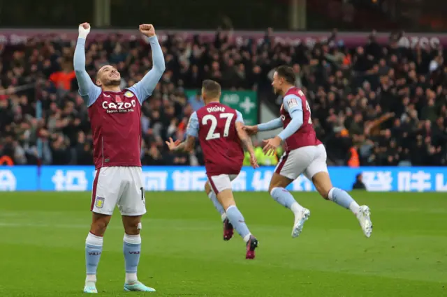 Aston Villa celebrate