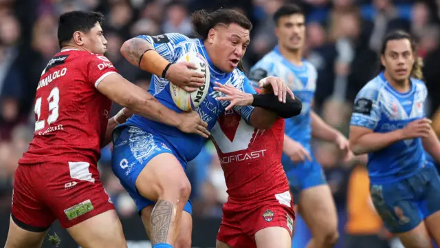 Samoa tackled by Tonga