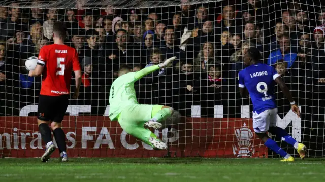 Freddie Ladapo scores