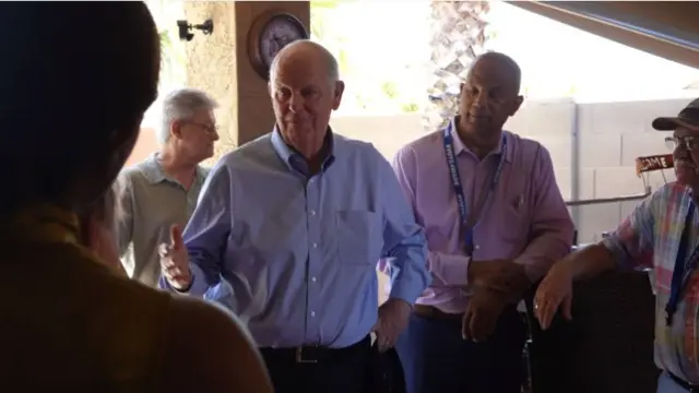 Tom O’Halleran speaking to supporters