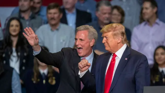 Kevin McCarthy and Donald Trump