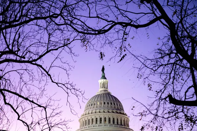 The US capitol in Washington, DC, on 8 November 2022